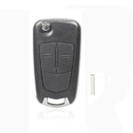 Para la caja de la llave de la hoja plegable del coche de Opel con el agujero del tornillo, 2-button HU100 without Slot