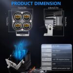 Foco de dos colores continuo de 3 pulgadas para automóvil 20W / 2000LM / DC9-30V - Imagen 2
