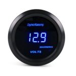 Medidor de pantalla digital de luz azul universal de 52 mm modificado para automóvil 12V, Voltmeter