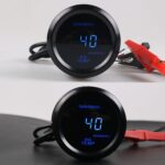Medidor de pantalla digital de luz azul universal de 52 mm modificado para automóvil 12V, Oil Temperature Gauge - Imagen 2