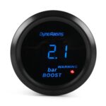 Medidor de pantalla digital de luz azul universal de 52 mm modificado para automóvil 12V, Turbo Boost Gauge BAR