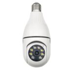 Cámara de bombilla WiFi inteligente de 360 grados 3MP HD