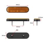 2 PCS 24LED Reflector Luz de freno Luz de señal de giro - Imagen 3