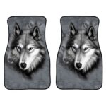 Juego de alfombrillas para coche con impresión universal 2 en 1, C0161GO, C0162GO, C0163GO, C0164GO, C0165GO, C0166GO, H10868GO, 3132GO, 4475GO, 4500GO, 5080GO, CC3220GO, White Wolf, Scarred Wolf, Grey Wolf, Black-White Flowers, Red-White Flowers... - Imagen 2
