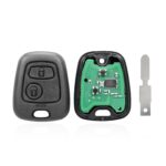 Para Peugeot 206 433MHz 2 botones Control remoto inteligente Llave de coche, NE78