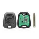 Para Peugeot 206 433MHz 2 botones Control remoto inteligente Llave de coche, SX9