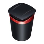 Cenicero de metal portátil para automóvil LED incorporado, Portable Red