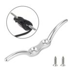 2 ganchos para asta de bandera marina de acero inoxidable 316 con tornillo., 2-1/2 inch
