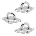 Hebilla de bisagras de puerta de diamante de barco, 3 PCS 8mm 316 Stainless Steel