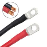 Cable inversor de batería de cobre puro rojo + negro de 50 cm para coche, 10AWG 6-5 - Imagen 3
