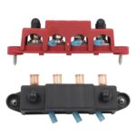 Bloque de terminales de distribución de energía de alta corriente para barcos RV con accesorios, Red M8 Stud with Accessories - Imagen 2