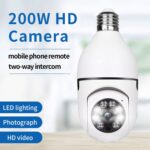A6 2MP HD Bombilla WiFi Soporte de cámara Detección de movimiento/Audio bidireccional/Visión nocturna/Tarjeta TF - Imagen 3