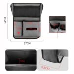 2 PCS Car Center Console Hanging Bag Bolsa de almacenamiento de cuero de piel de oveja - Imagen 2