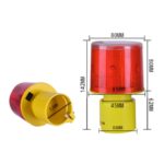 Luz de flash de advertencia de seguridad solar nocturna, 02 Sleeve (White) - Imagen 2