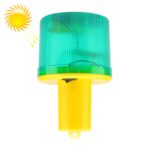 Luz de flash de advertencia de seguridad solar nocturna, 05 Thick Sticks Tied or Inserted (Green)