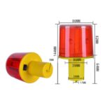 Luz de flash de advertencia de seguridad solar nocturna, 05 Thick Sticks Tied or Inserted (White) - Imagen 2