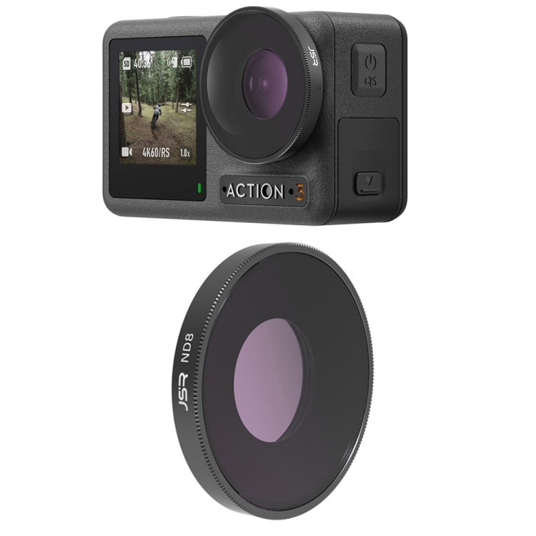 EDA003699401.jpg Filtro de lente JSR LS para DJI Osmo Action 3 / GoPro Hero11 Black / HERO10 Black / HERO9 Black, ND8 - Imagen 1