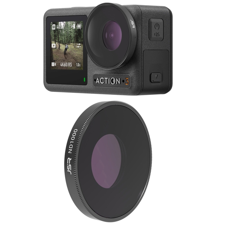 EDA003699405.jpg Filtro de lente JSR LS para DJI Osmo Action 3 / GoPro Hero11 Black / HERO10 Black / HERO9 Black, ND1000 - Imagen 1