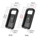 Soporte para teléfono móvil con caja impermeable de carga inalámbrica para manillar de motocicleta/bicicleta, M18L-A1 - Imagen 2