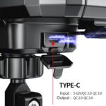 Soporte para teléfono móvil con caja impermeable de carga inalámbrica para manillar de motocicleta/bicicleta, M18L-A1 - Imagen 4