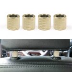 Decoración de anillos de collares para reposacabezas de asiento de coche 4 en 1