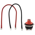 Interruptor giratorio de desconexión del aislador del Selector de batería del yate del coche cortado con el cable de alimentación, 300A 6AWG