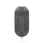 Para Fiat 3 botones funda plegable para llave de coche carcasa de Control remoto SIP22, Black Switch Button