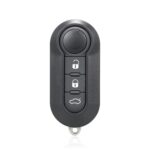 Para Fiat 3 botones funda plegable para llave de coche carcasa de Control remoto SIP22, White Switch Button