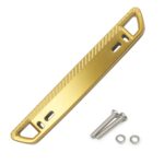 Soporte de marco de placa de matrícula de patrón de fibra de carbono de modificación de coche, License Plate Frame Holder(Gold)
