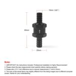 Válvula de retención unidireccional de gasolina y combustible de aleación de aluminio para automóviles, 10mm Black - Imagen 2