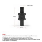 Válvula de retención unidireccional de gasolina y combustible de aleación de aluminio para automóviles, 12mm Black - Imagen 2