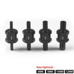 Válvula de retención unidireccional de gasolina y combustible de aleación de aluminio para automóviles, 12mm Black - Imagen 4