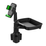 Soporte para teléfono móvil para taza de agua y bebida para coche, plato giratorio de 360 grados, B10 (Green)