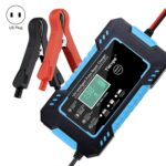 Cargador inteligente de batería de motocicleta / automóvil con pantalla LCD, US Plug