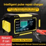 Cargador inteligente de batería de motocicleta / automóvil con pantalla LCD, UK Plug - Imagen 4