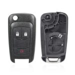 Para llaves de coche Opel, funda de repuesto para llave de coche con hoja de llave plegable, 3 Buttons - Imagen 2
