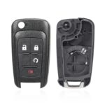 Para llaves de coche Opel, funda de repuesto para llave de coche con hoja de llave plegable, 3 Buttons/Start Button - Imagen 2