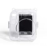 Estuche para cámara de acrílico duro de cristal con correa para el hombro, For FUJIFILM instax mini 12(DIY Blue Cat) - Imagen 4