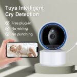 YT50 3MP Smart WIFI PTZ Cámara Vigilabebés, US Plug - Imagen 3