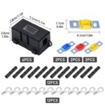 Portafusibles 6 en 1 para coche ANS Caja de fusibles, 40A & 50A & 60A - Imagen 2