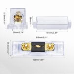 Cubierta aislante de protección eléctrica para portafusibles de coche 2 en 1 ANL, 500A - Imagen 3