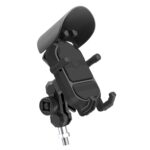 WUPP ZH-1848A1 Soporte de navegación para teléfono con absorción de impacto para motocicleta, M8 Ball Joint