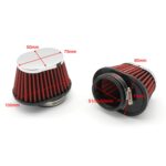 XH-UN073 Filtro de aire modificado para coche con cabeza de seta Filtro de escape para motocicleta, 51mm - Imagen 4