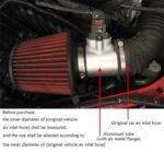 XH-UN605 Base de sensor de admisión de brida de medidor de flujo de aire de motor modificado para automóvil para Honda / Ford / Nissan, 63mm - Imagen 4