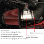 XH-UN603 Base de Sensor de admisión de brida de medidor de flujo de aire de motor modificado para coche para Honda/Toyota/Subaru/Mazda, 63mm - Imagen 5
