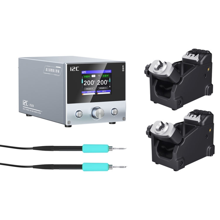 EDA004824102A.jpg Estación de soldadura doble inteligente i2C 3SCN con base RS300, B Set - Imagen 1