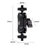 360 Pivot Magic Arm Mount Soporte de rótula de bola de 1/4 de pulgada - Imagen 4