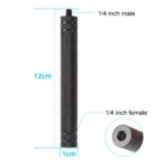Tubo de varilla de extensión de aleación de aluminio con textura de diamante - Imagen 4
