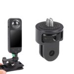 Adaptador de cámara de acción de metal ajustable con tornillo de 1/4 de pulgada