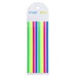 Tira transparente color fluorescente impermeable nota adhesiva tira larga índice pegatina